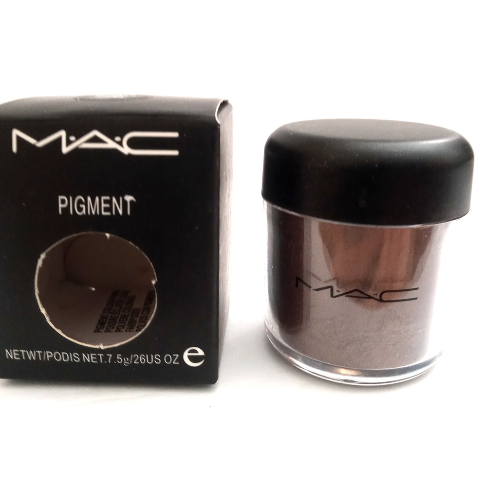 MAC Pigment eyeshadow Powder 7.5g /.26 oz CHOCOLATE BROWN Discontinued Jumbo Jar